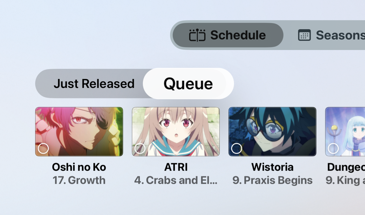 Queue Section on tvOS